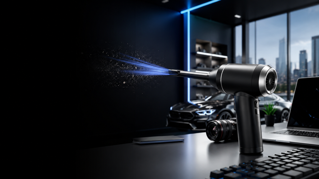 DustNova™ Pro 2-in-1 Cordless Air Duster & Mini Vacuum